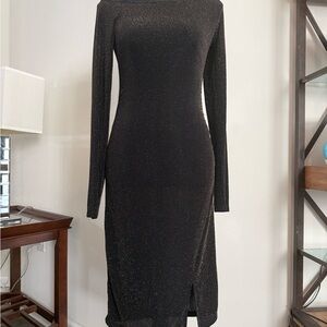 Liu Jo Elegant Black Long Sleeve Dress